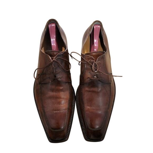 Botticelli Men's Dress Shoes Lace-Up - Brown EU 45 / US 11 - Made in Italy - Picture 3 of 12